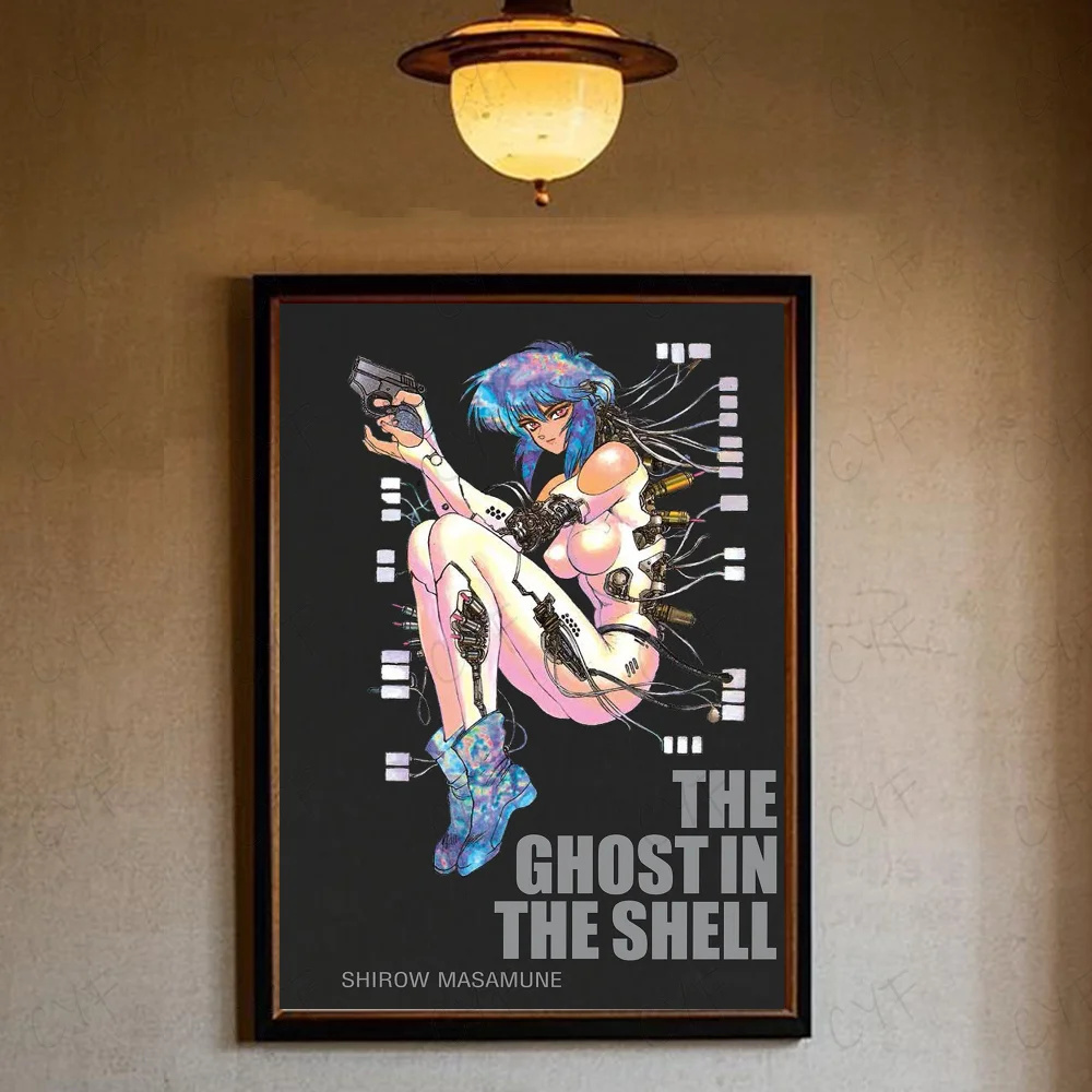 Ghost In The Shell Retro Wall Art