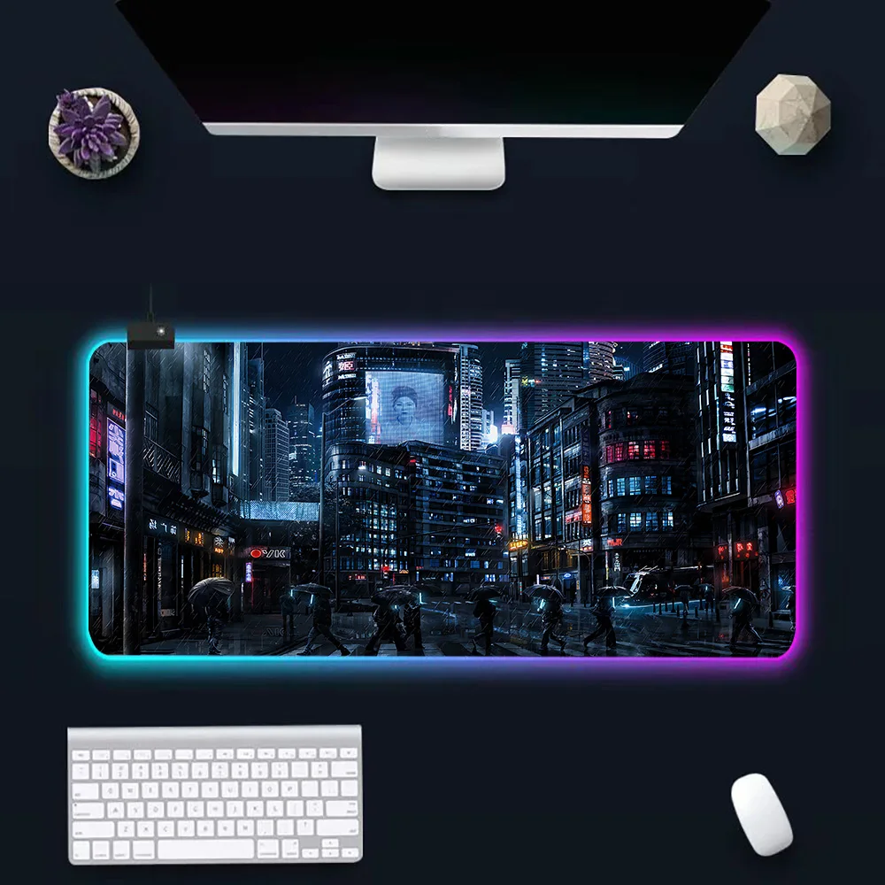 Ghost in the Shell Vintage RGB Mouse Pad