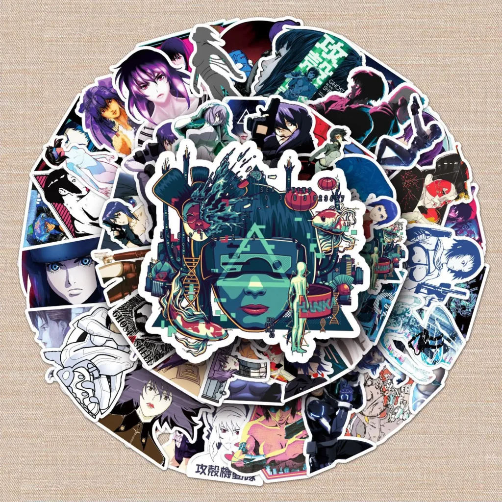 51pcs Ghost in the Shell Anime Design Sticker - Image 2