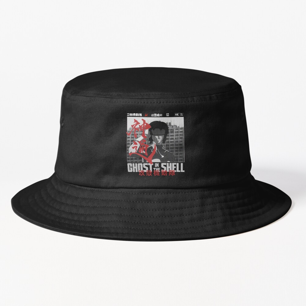 Major Motoko Kusanagi Ghost In The Shell   Bucket Hat