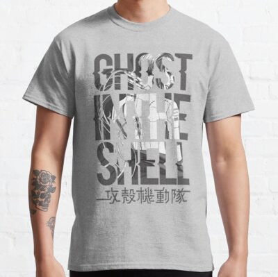 ssrcoclassic teemensheather greyfront altsquare product1000x1000.u1 30 - Ghost In The Shell Merch