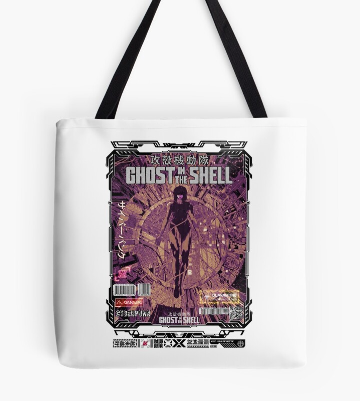 Major Motoko Kusanagi Anime Art Tote Bag