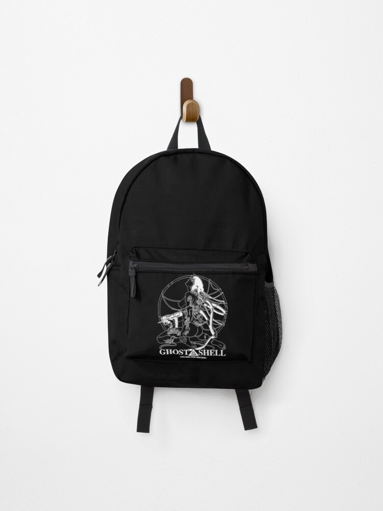 Ghost Anime Motoko Kusanagi In The Shell Art Black And White Backpack