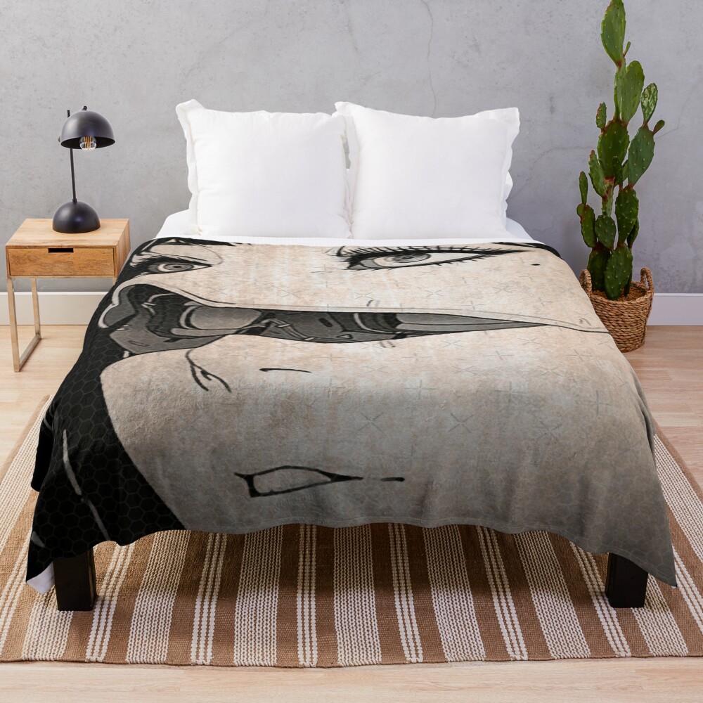 Classic Logo Ghost In The Shell Throw Blanket