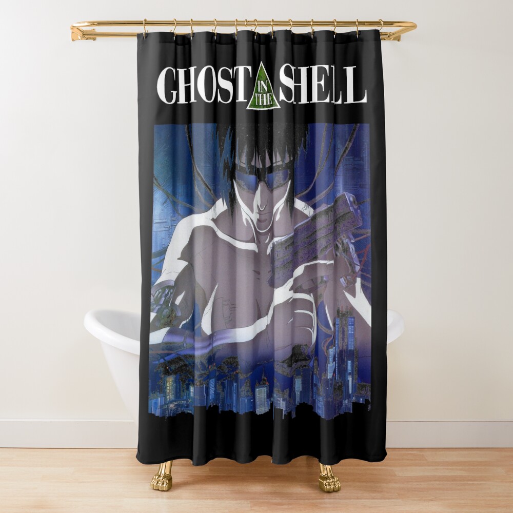 Anime Classic Ghost In The Shell Shower Curtain
